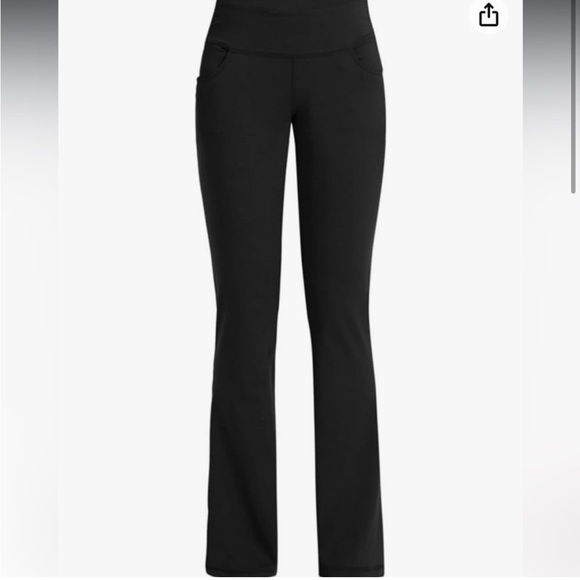 Columbia Black Wide Leg Leggings 9” Mid Rise‎ Size X-Small Omni Wick Retro Flare - Picture 3 of 7